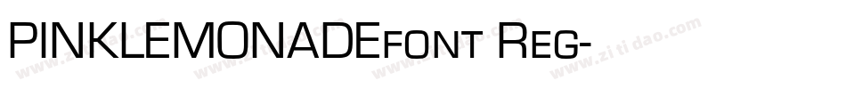 PINKLEMONADEfont Reg字体转换